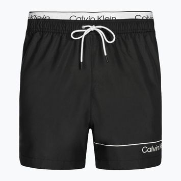 Pantaloncini da bagno Calvin Klein Medium Double neri da uomo