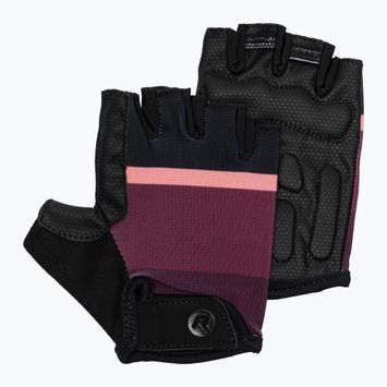Guanti da ciclismo da donna Rogelli Impress II bordeaux/corallo/nero