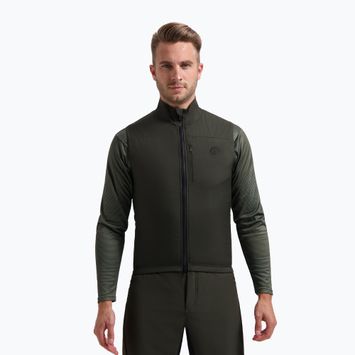 Gilet da ciclismo Rogelli Advntr Insulated verde militare da uomo