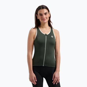 Maglia ciclismo donna Rogelli Abbey Tank Top W verde militare / sabbia
