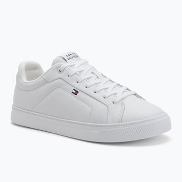 Scarpe Tommy Hilfiger da uomo Icon Court Lth Flag Ess bianco