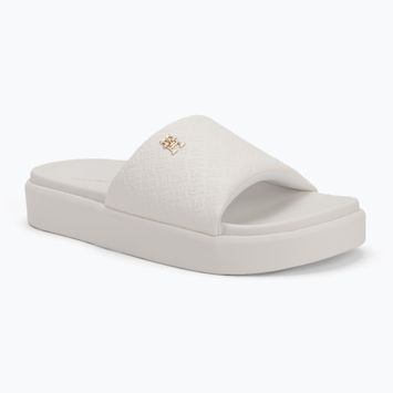 Tommy Hilfiger infradito donna Platform Monogram Poolslide bianco antico