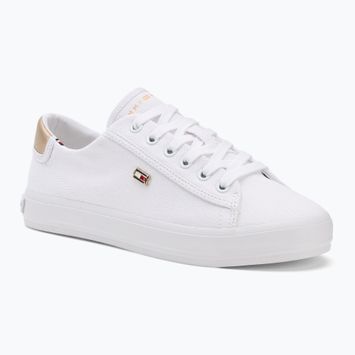 Tommy Hilfiger scarpe da ginnastica da donna Vulc Canvas Lace Up bianco