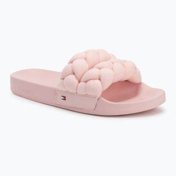 Tommy Jeans infradito donna Braided Slide rosa delicato