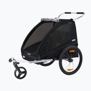 Thule Coaster XT Rimorchio per bici+passeggino per due persone nero 10101810