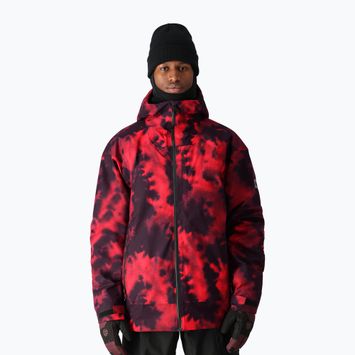 Giacca da snowboard da uomo 686 Gateway red nebula