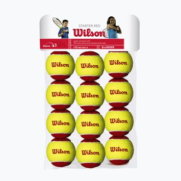 Wilson Starter Red Tballs palline da tennis per bambini 12 pezzi giallo e rosso WRT137100