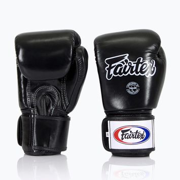 Guanti da boxe neri Fairtex Universal "Tight-Fit" Design