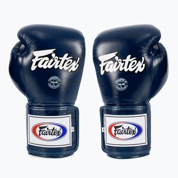 Guantoni da boxe Fairtex Super Sparring - Pollice bloccato blu