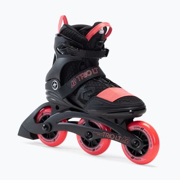 Pattini a rotelle da donna K2 Trio LT 100 nero/rosa