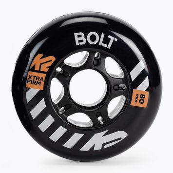 K2 Urban Bolt 80 mm/90A ruote rollerblade 4 pezzi nero.