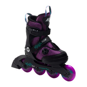 Pattini a rotelle per bambini K2 Marlee Boa viola/nero