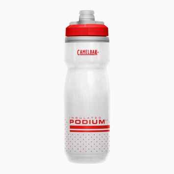 Borraccia CamelBak Podium Chill 620ml rosso fuoco/bianco per bicicletta