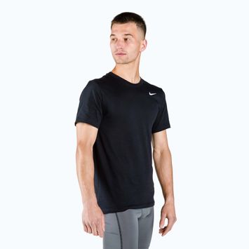 Maglietta da allenamento Nike Dri-Fit da uomo, bianco/nero