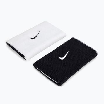 Polsini Nike Dri-Fit Doublewide Home And Away 2 pezzi bianco/nero