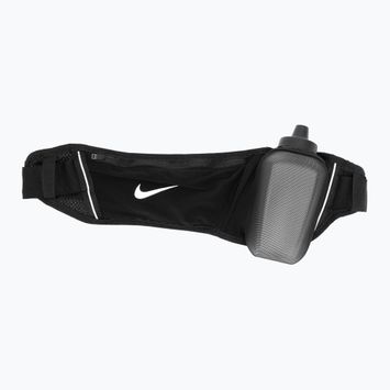 Nike Flex Stride Bottle Belt 355 ml nero/argento cintura da corsa