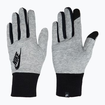 Guanti da corsa Nike Club Fleece donna grigio erica/nero/nero