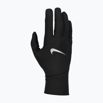 Guanti da corsa Nike Pacer Lightweight RG da uomo, nero/nero/argento