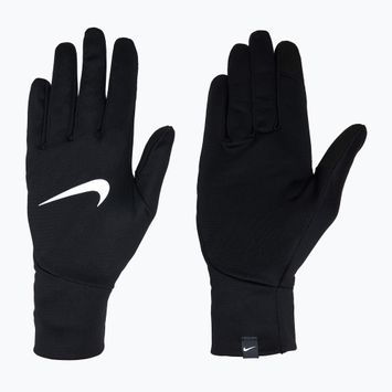 Guanti da corsa Nike Pacer Lightweight RG da donna nero/nero/argento