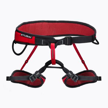 Imbracatura da arrampicata STUBAI Triple nero/rosso