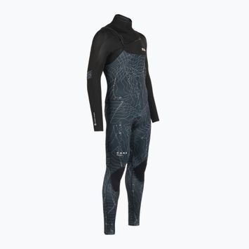 Muta da bagno ION Seek Core 3/2 mm Front Zip distorta nera da uomo