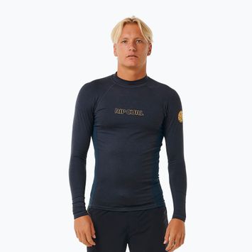 Rip Curl Dawn Patrol UPF Performance da uomo, manica lunga da nuoto in marino blu.