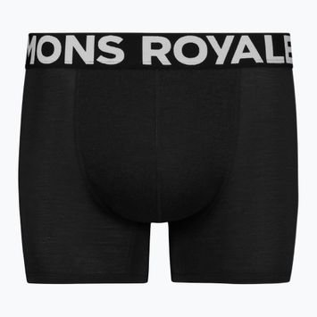 Boxer termici da uomo Mons Royale Hold 'em Shorty Merino nero