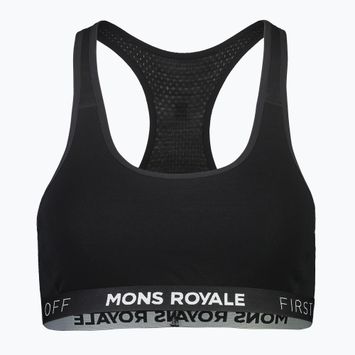 Reggiseno termico Mons Royale Sierra Merino Sports nero