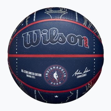 Wilson 2024 NBA All Star basket collezionista + scatola marrone dimensioni 7