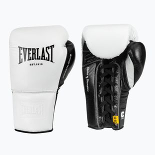 Guantoni da boxe Everlast Powerlock Pro OG Laced white/black