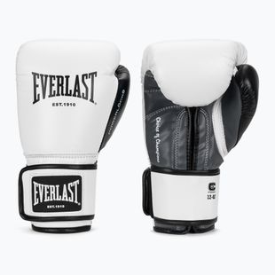 Guantoni da boxe Everlast Powerlock OG H&L Leather Advanced Training white/black