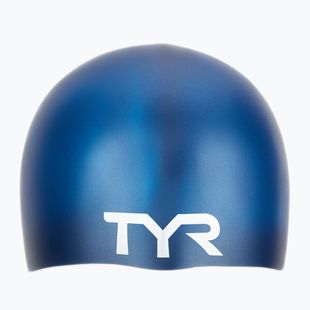 Cuffia TYR in silicone senza rughe per bambini navy