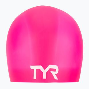 TYR Cuffia in silicone senza rughe rosa