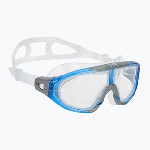 Maschera da nuoto TYR Orion trasparente/blu/grigio