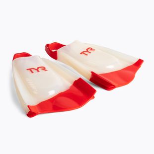 Pinne da nuoto TYR Hydroblade bianche/rosse
