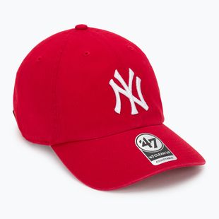 47 Brand MLB New York Yankees CLEAN UP berretto da baseball rosso