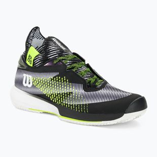 Scarpe da tennis da uomo Wilson Kaos Rapide STF Clay bianco/nero/giallo sicurezza
