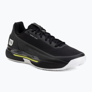 Scarpe da tennis da uomo Wilson Rush Pro 5 Tour Clay black/white/safety yellow