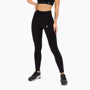 Leggings da allenamento da donna Gym Glamour Seamless nero