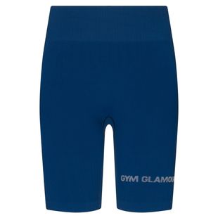 Pantaloncini da allenamento da donna Gym Glamour Push Up classici blu