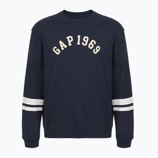 Felpa uomo GAP Logo Piping Crewneck blu navy