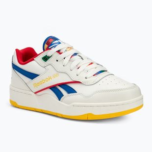 Reebok BB 4000 II scarpe da bambino in gesso/blu vettoriale/rosso vettoriale