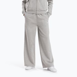 Pantaloni donna Reebok Identity Small Logo Fleece WIde Leg grigio medio heather