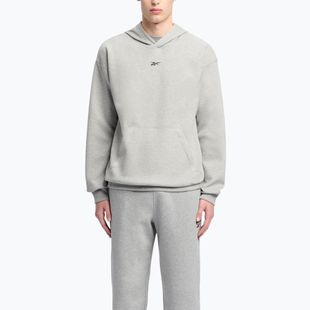 Felpa con cappuccio Reebok Athlete Uomo grigio medio heather