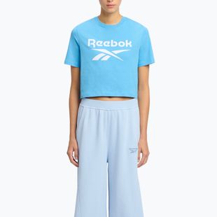Reebok Identity Big Logo Crop Tee da donna con recupero in blu