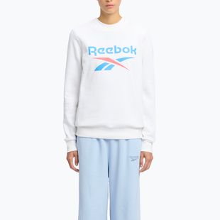 Felpa Reebok Identity Big Logo Fleece Crew donna bianco/corallo/blu
