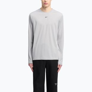 Reebok Id Train Tech Tee uomo a maniche lunghe grigio tempo libero