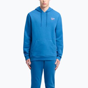 Felpa da uomo Reebok Identity Small Logo Fleece blu notte