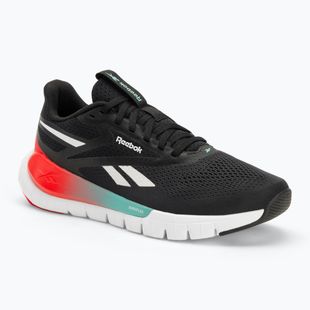 Reebok Flex Trainer scarpe da ginnastica da uomo nero/energy red/ai aqua