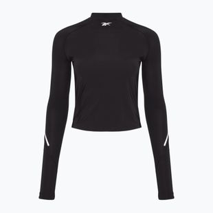 Top Reebok Seed a maniche lunghe da donna per l'allenamento, nero